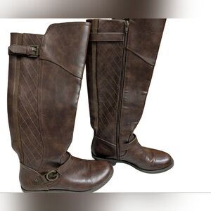 G By Guess Brown Faux Leather Boots, Size 8